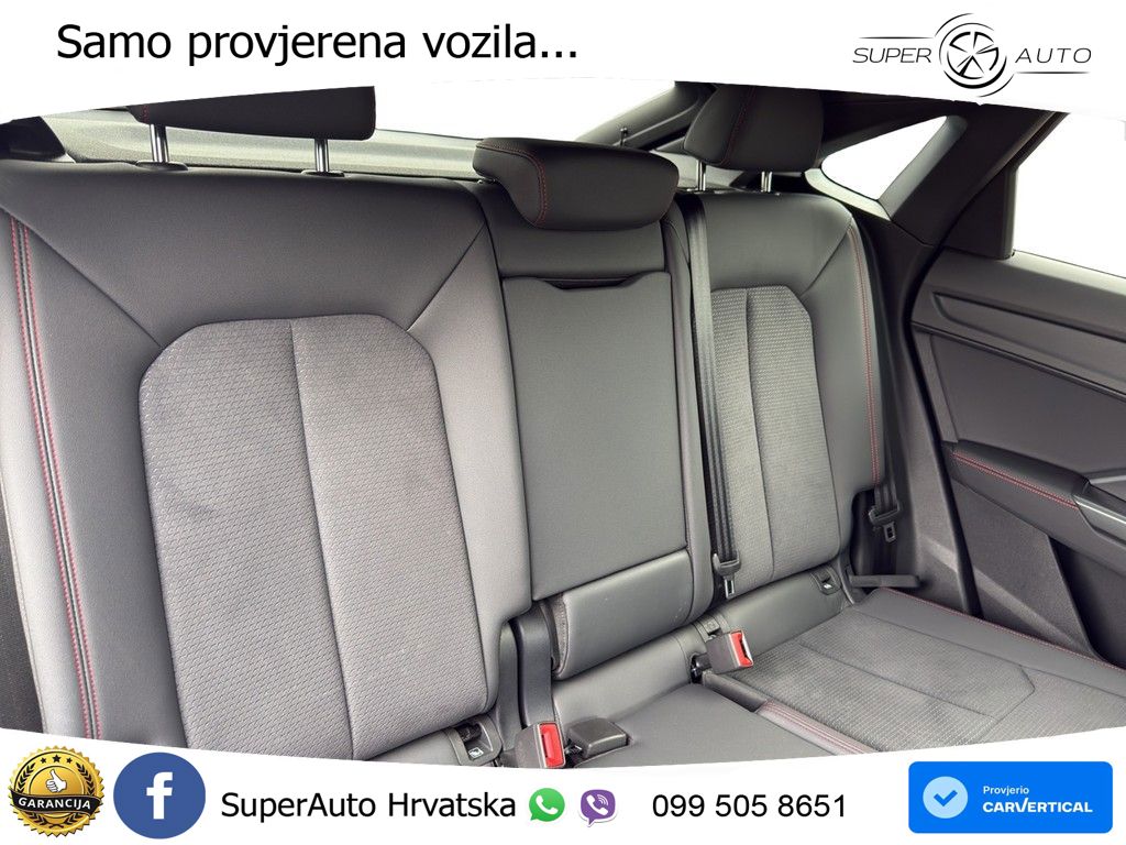 Audi Q3 II Sportback 45 TFSI (245 KS) quattro S tronic S line LED+GR SJED+ACC
