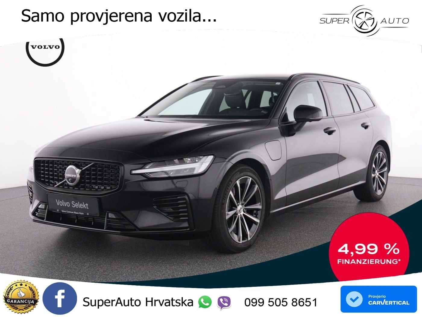 Volvo V60 2.0 T8 AWD Geartronic LED+GR SJED+ACC