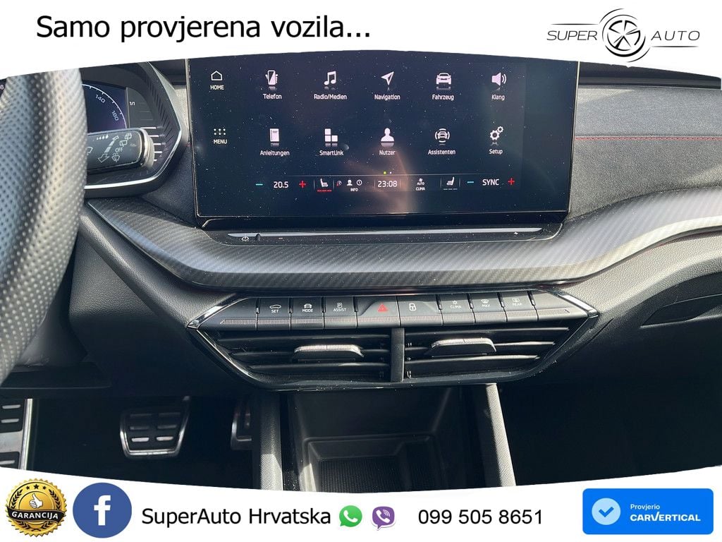 Škoda Octavia Combi RS 2.0 TDI (200 KS) DSG LED+GR SJED+ACC