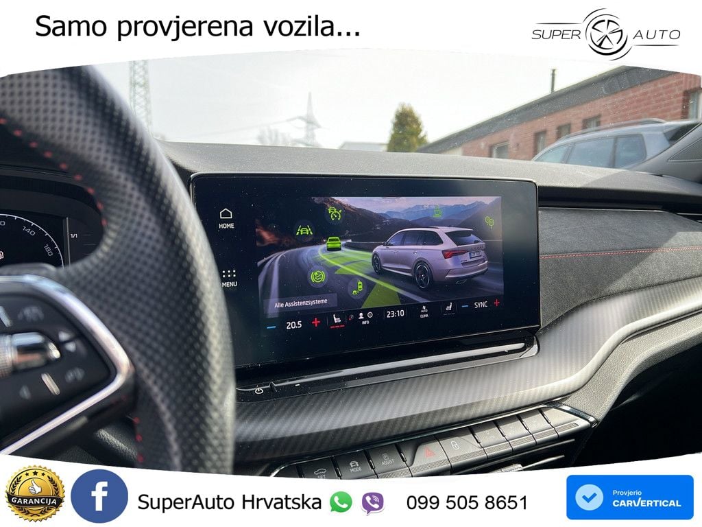 Škoda Octavia Combi RS 2.0 TDI (200 KS) DSG LED+GR SJED+ACC