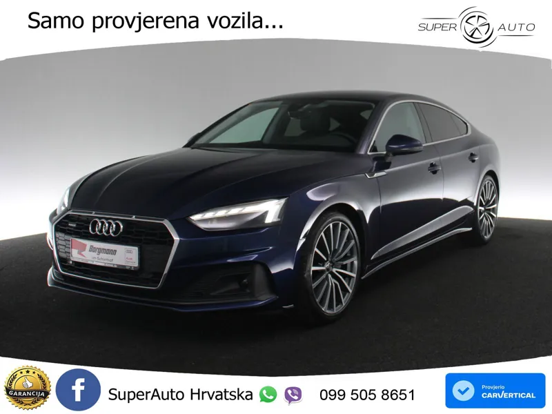 Audi A5 Sportback 40 TDI (204 KS) quattro S tronic MATRIX+GR SJED+KAM