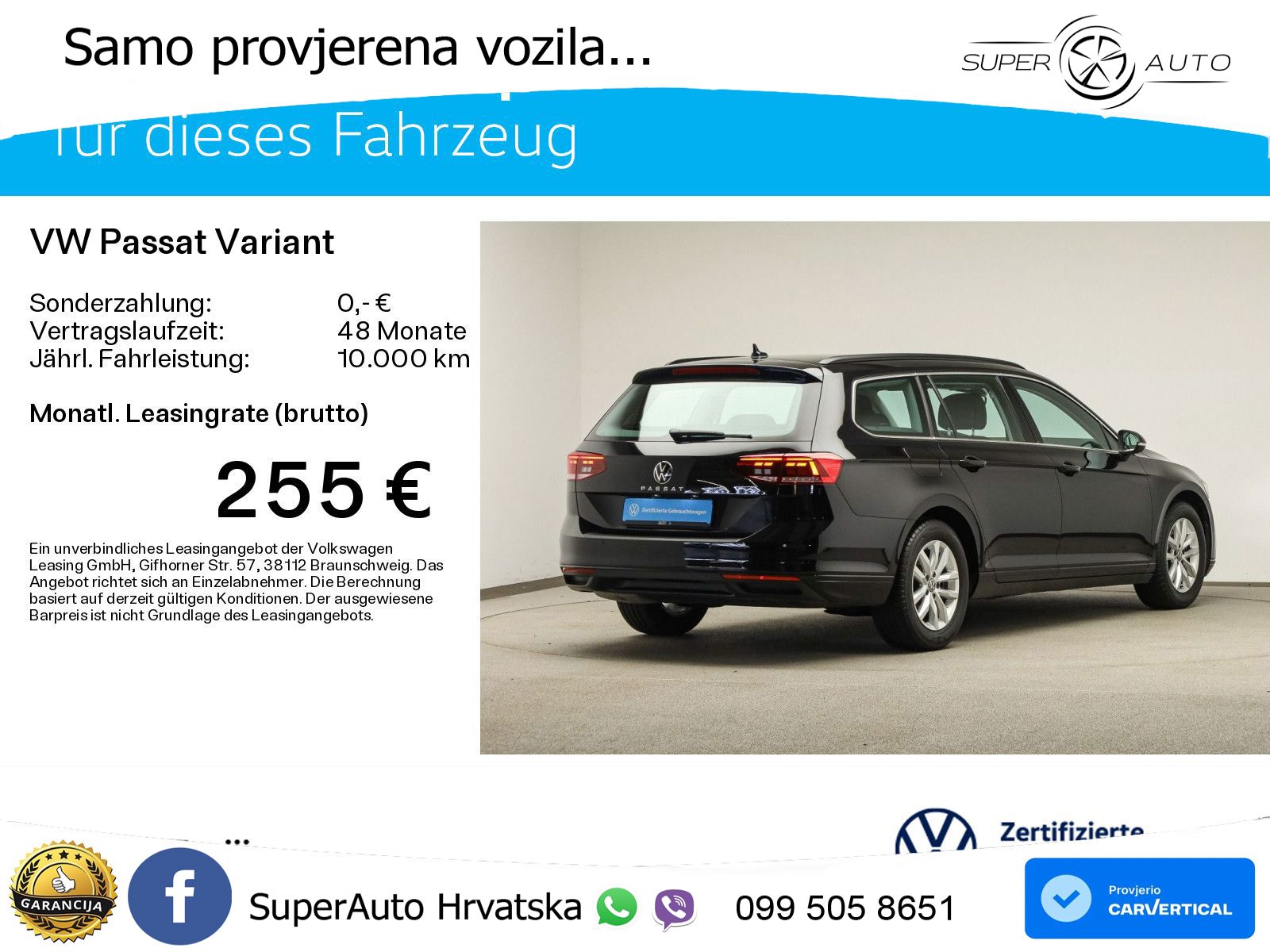 Volkswagen Passat Variant 1.5 TSI (150 KS) DSG ACT Business LED+GR SJED+ACC