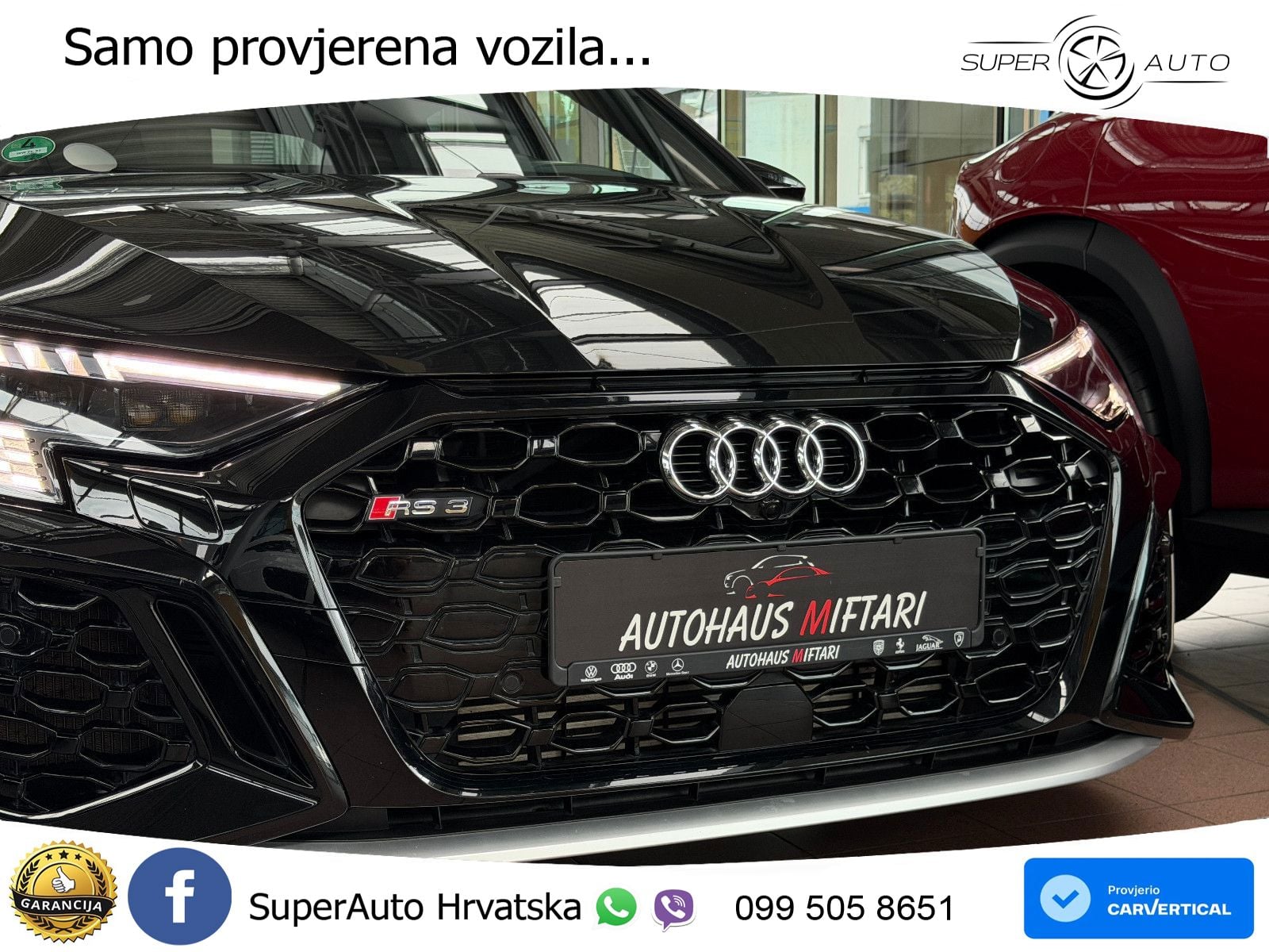 Audi RS3 Sedan 2.5 TFSI (400 KS) quattro S tronic MATRIX+GR SJED+KAM