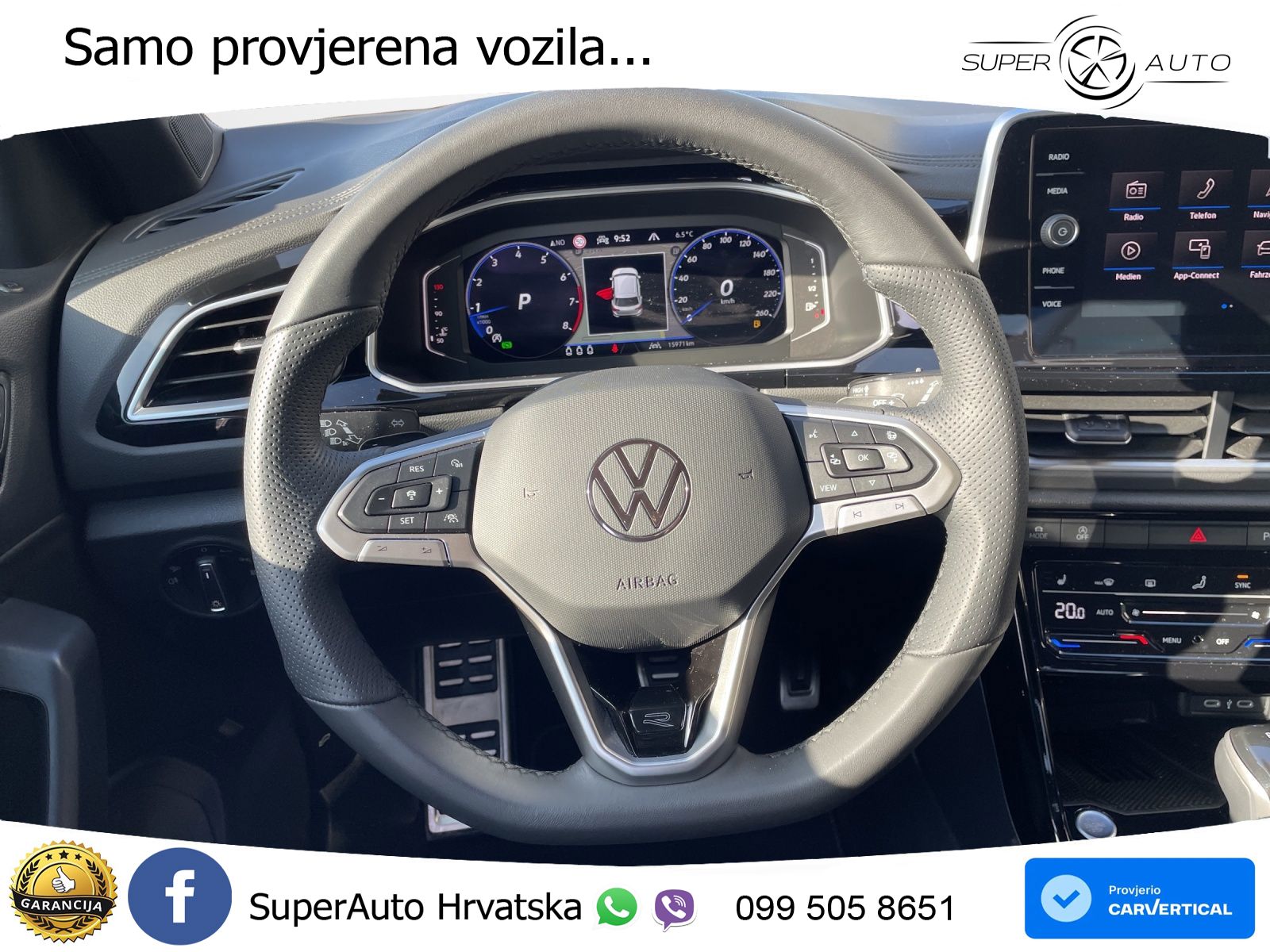 Volkswagen T-Roc 1.5 TSI (150 KS) DSG R-Line LED+GR SJED+ACC