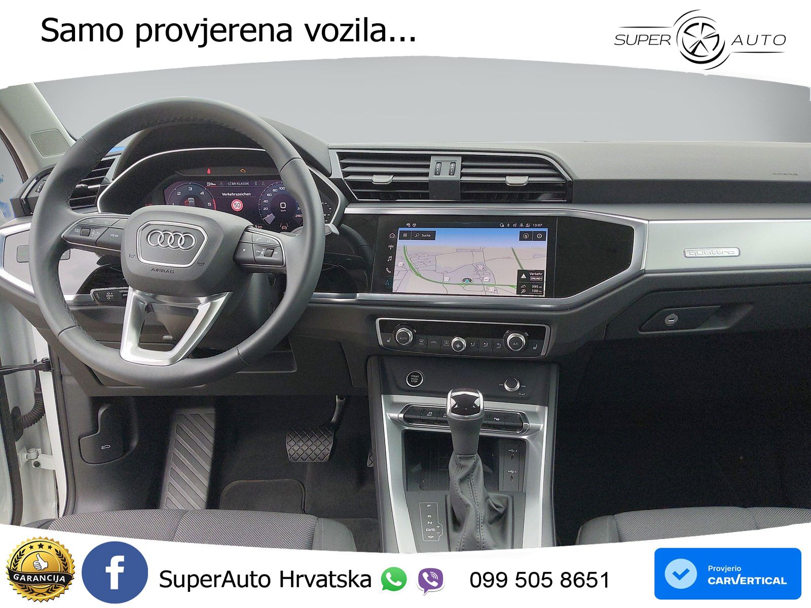 Audi Q3 40 TDI (193 KS) quattro S tronic LED+GR SJED+ACC