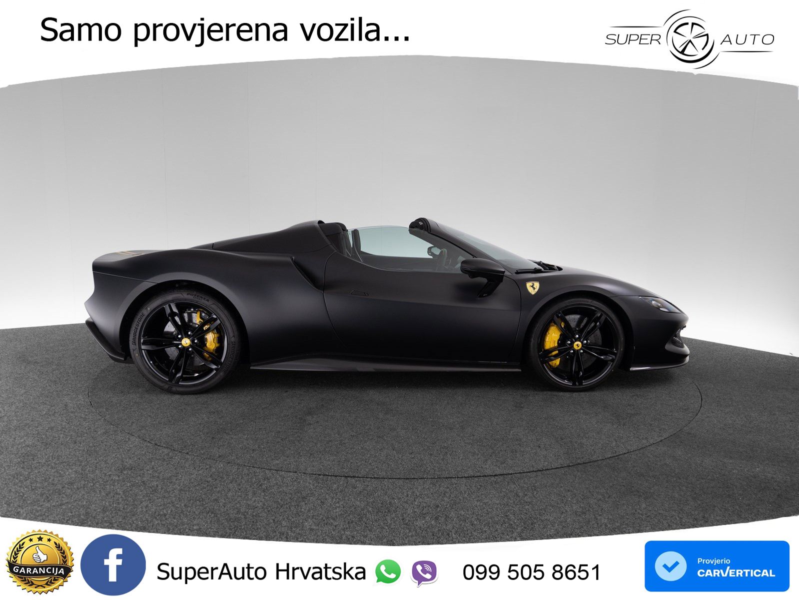 Ferrari 296 GTS 3.0 V6 (830 KS) F1 DCT LED+ACC