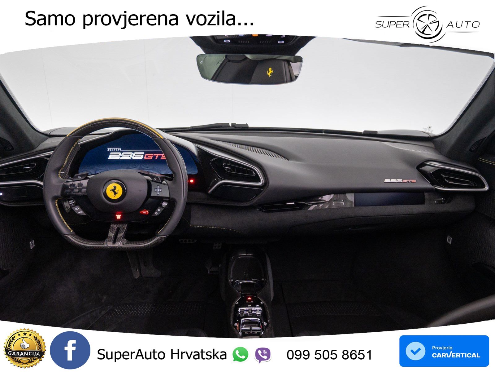 Ferrari 296 GTS 3.0 V6 (830 KS) F1 DCT LED+ACC