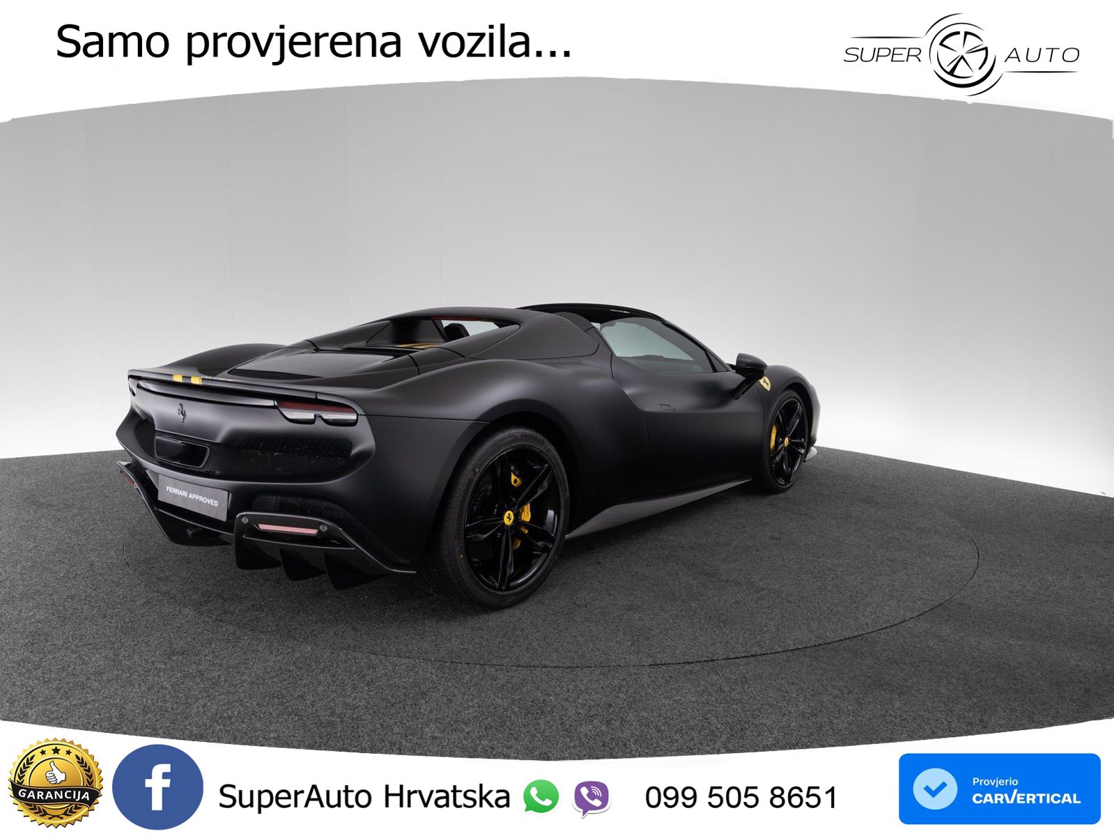 Ferrari 296 GTS 3.0 V6 (830 KS) F1 DCT LED+ACC