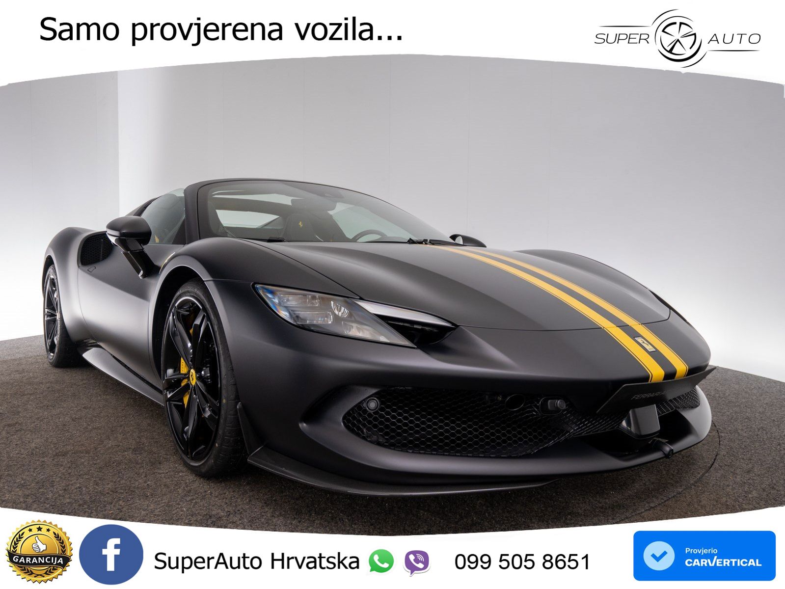 Ferrari 296 GTS 3.0 V6 (830 KS) F1 DCT LED+ACC