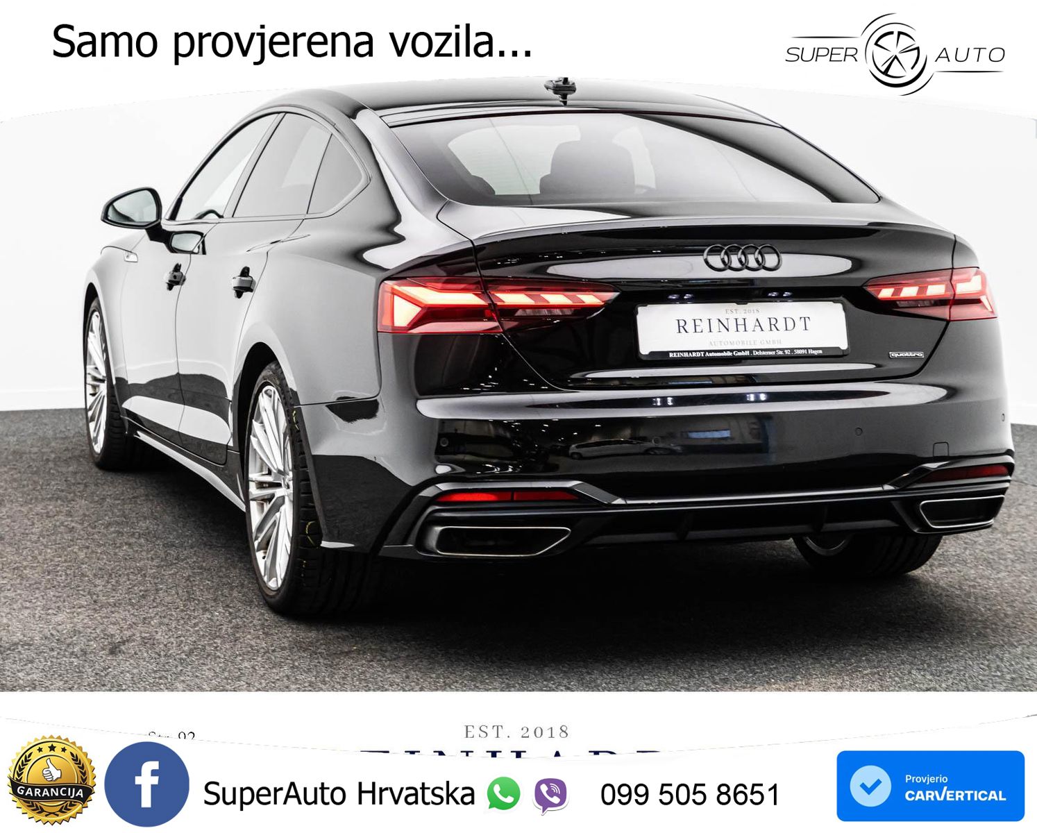 Audi A5 Sportback 40 TDI (204 KS) quattro S tronic 2x S line MATRIX+GR SJED+KAM