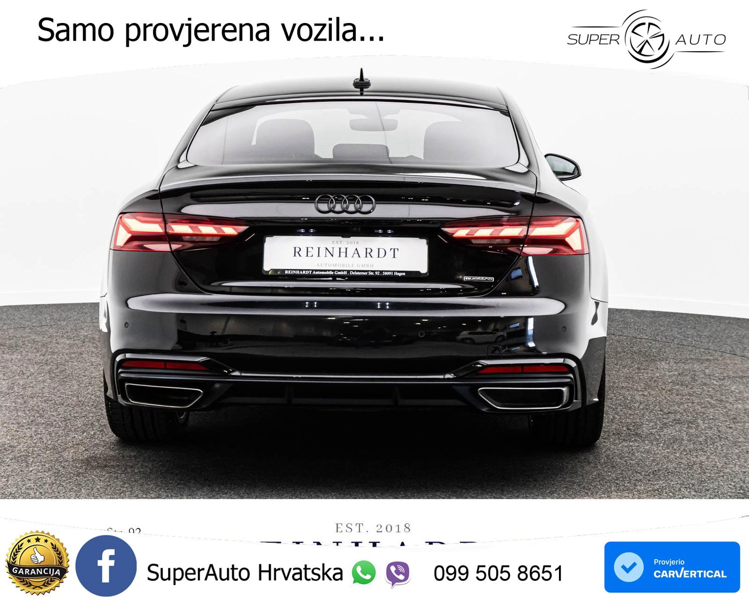 Audi A5 Sportback 40 TDI (204 KS) quattro S tronic 2x S line MATRIX+GR SJED+KAM