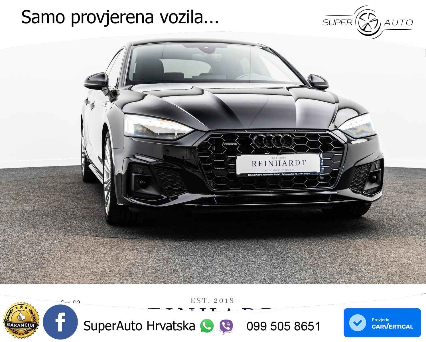 Audi A5 Sportback 40 TDI (204 KS) quattro S tronic 2x S line MATRIX+GR SJED+KAM