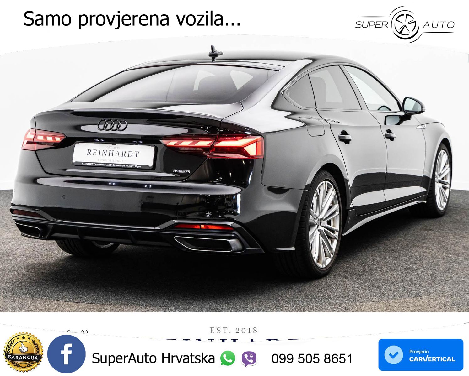 Audi A5 Sportback 40 TDI (204 KS) quattro S tronic 2x S line MATRIX+GR SJED+KAM