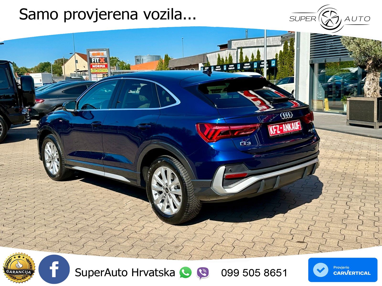 Audi Q3 II Sportback 45 TFSI (245 KS) quattro S tronic S line LED+GR SJED+ACC