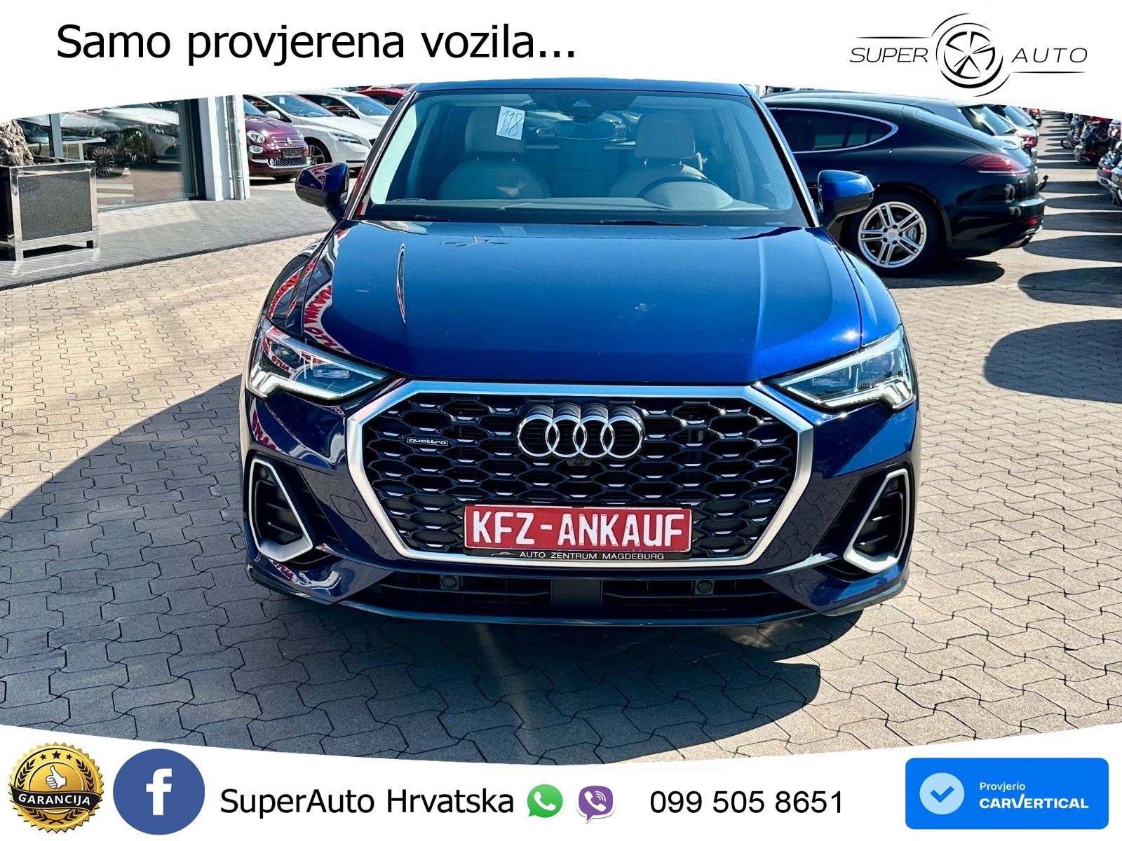 Audi Q3 II Sportback 45 TFSI (245 KS) quattro S tronic S line LED+GR SJED+ACC