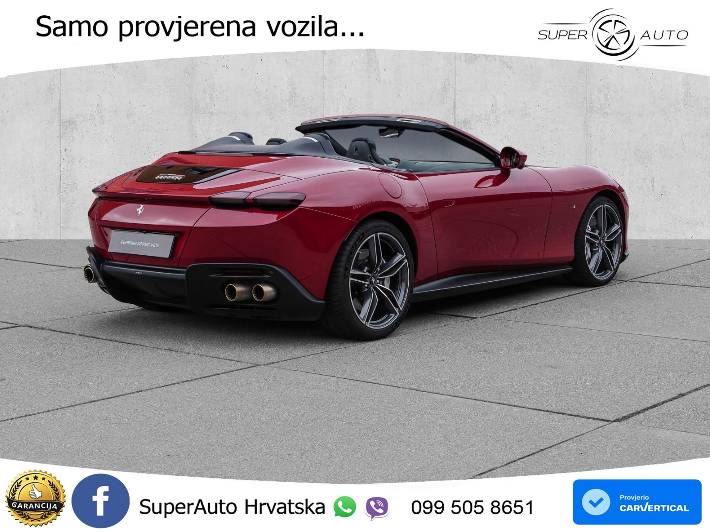 Ferrari Roma Spider 3.9 V8 (620 KS) F1 DCT MATRIX+GR SJED+KAM