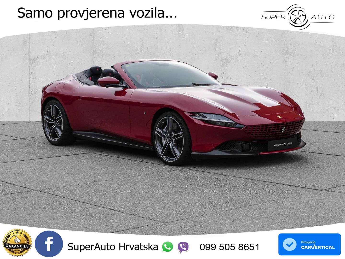 Ferrari Roma Spider 3.9 V8 (620 KS) F1 DCT MATRIX+GR SJED+KAM