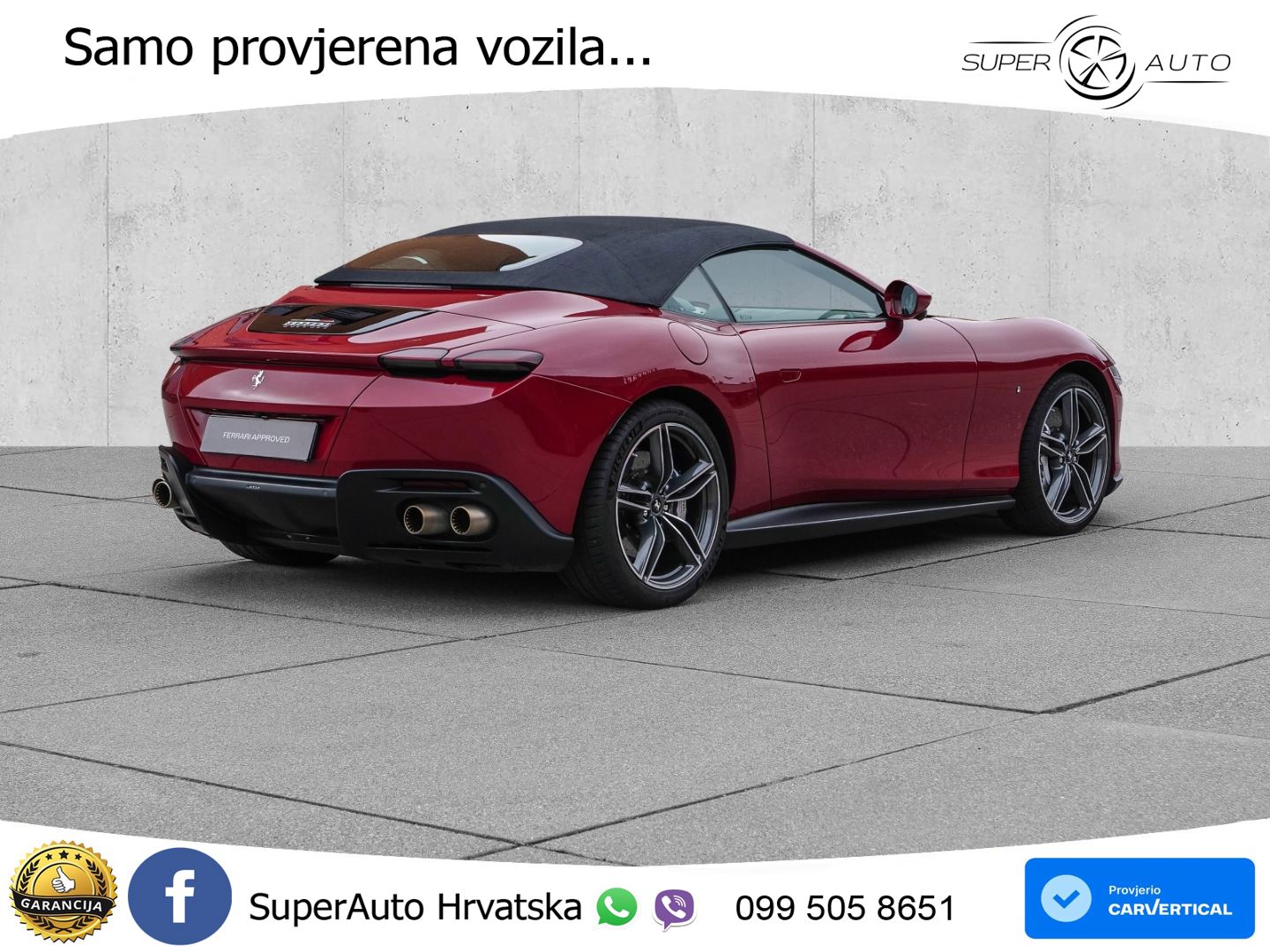Ferrari Roma Spider 3.9 V8 (620 KS) F1 DCT MATRIX+GR SJED+KAM