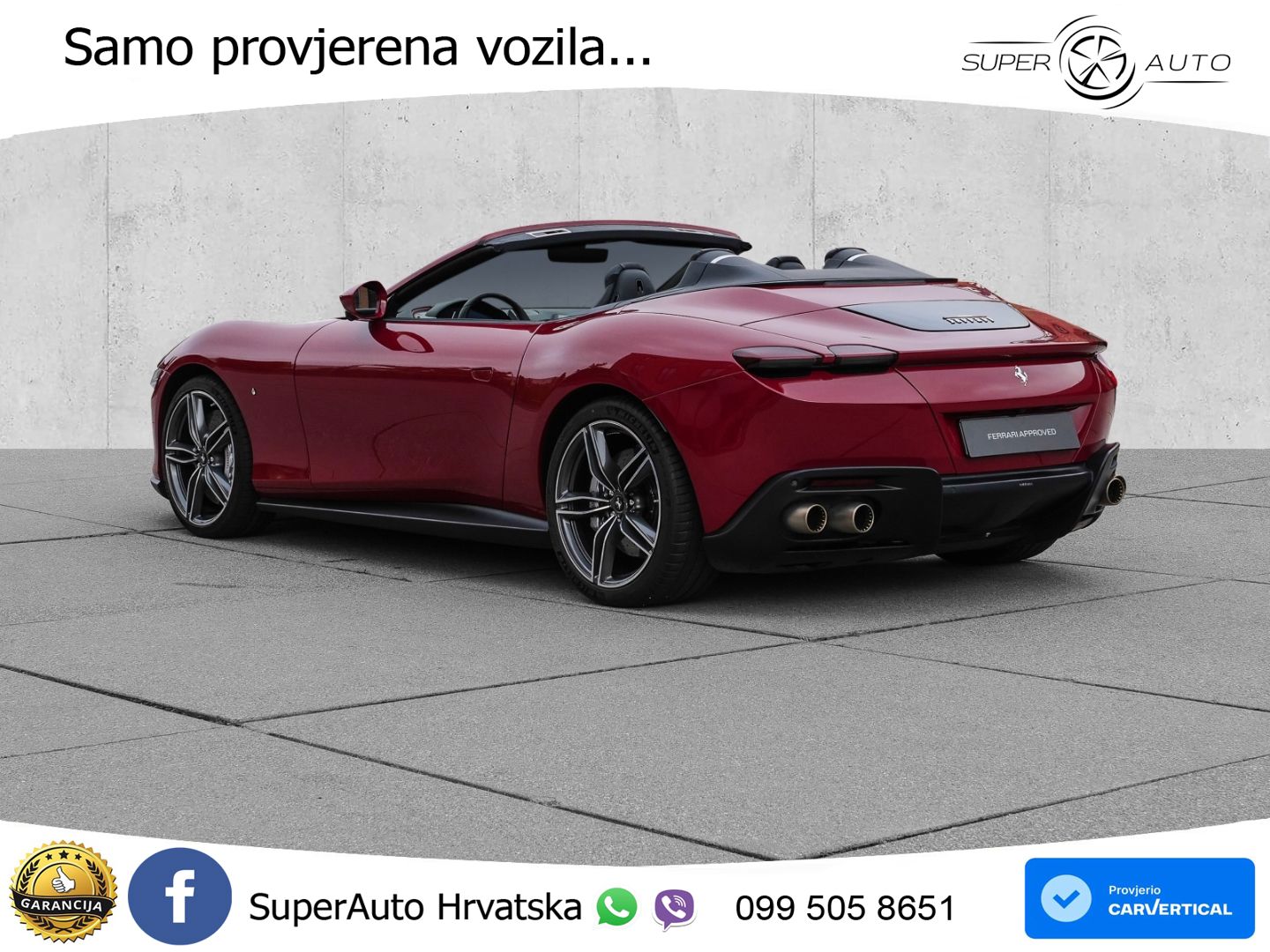 Ferrari Roma Spider 3.9 V8 (620 KS) F1 DCT MATRIX+GR SJED+KAM