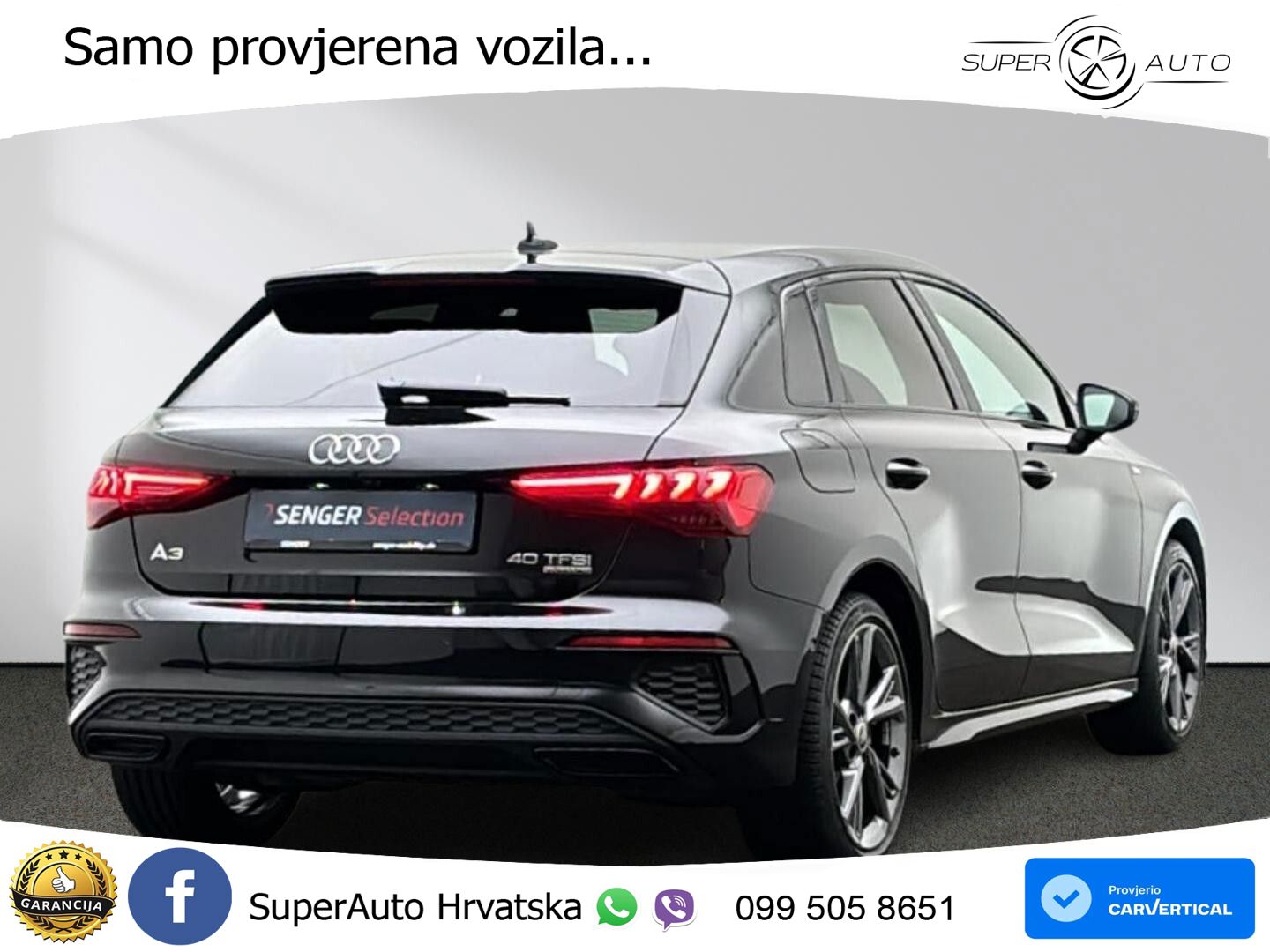Audi A3 40 TFSI (190 KS) quattro S tronic S line LED+GR SJED+ACC