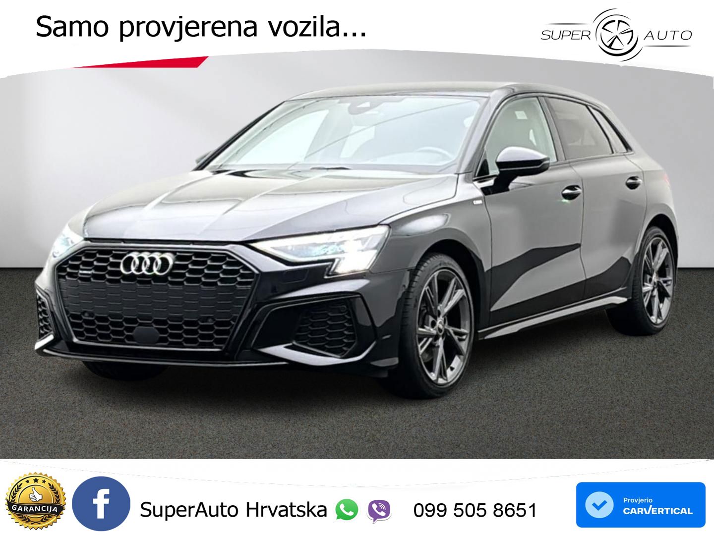 Audi A3 40 TFSI (190 KS) quattro S tronic S line LED+GR SJED+ACC