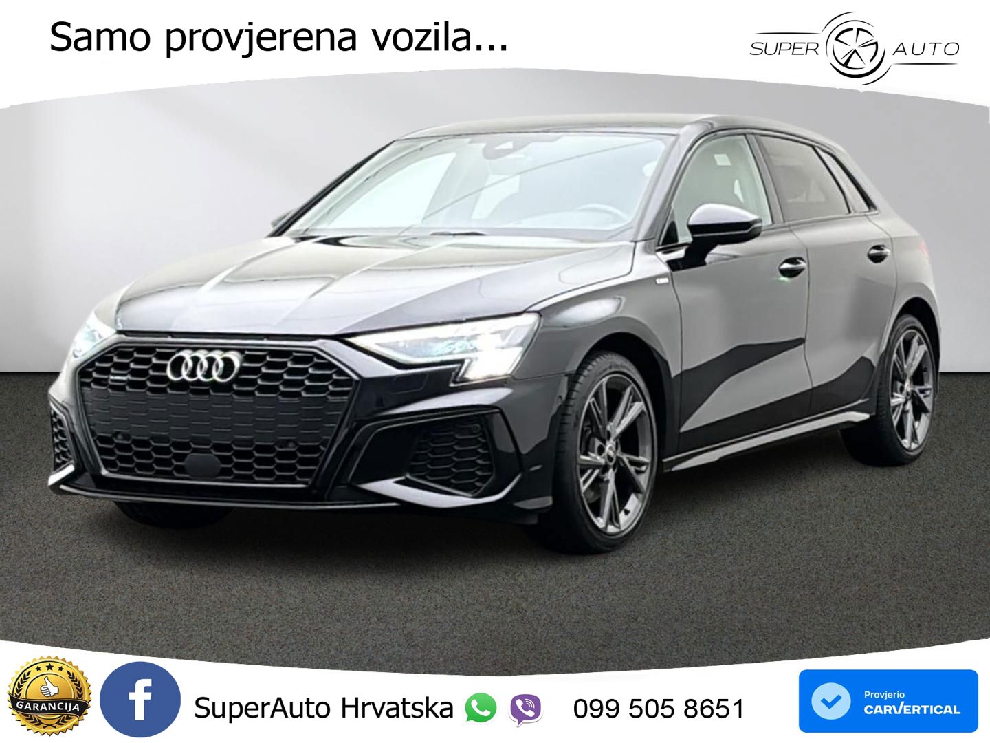 Audi A3 40 TFSI (190 KS) quattro S tronic S line LED+GR SJED+ACC