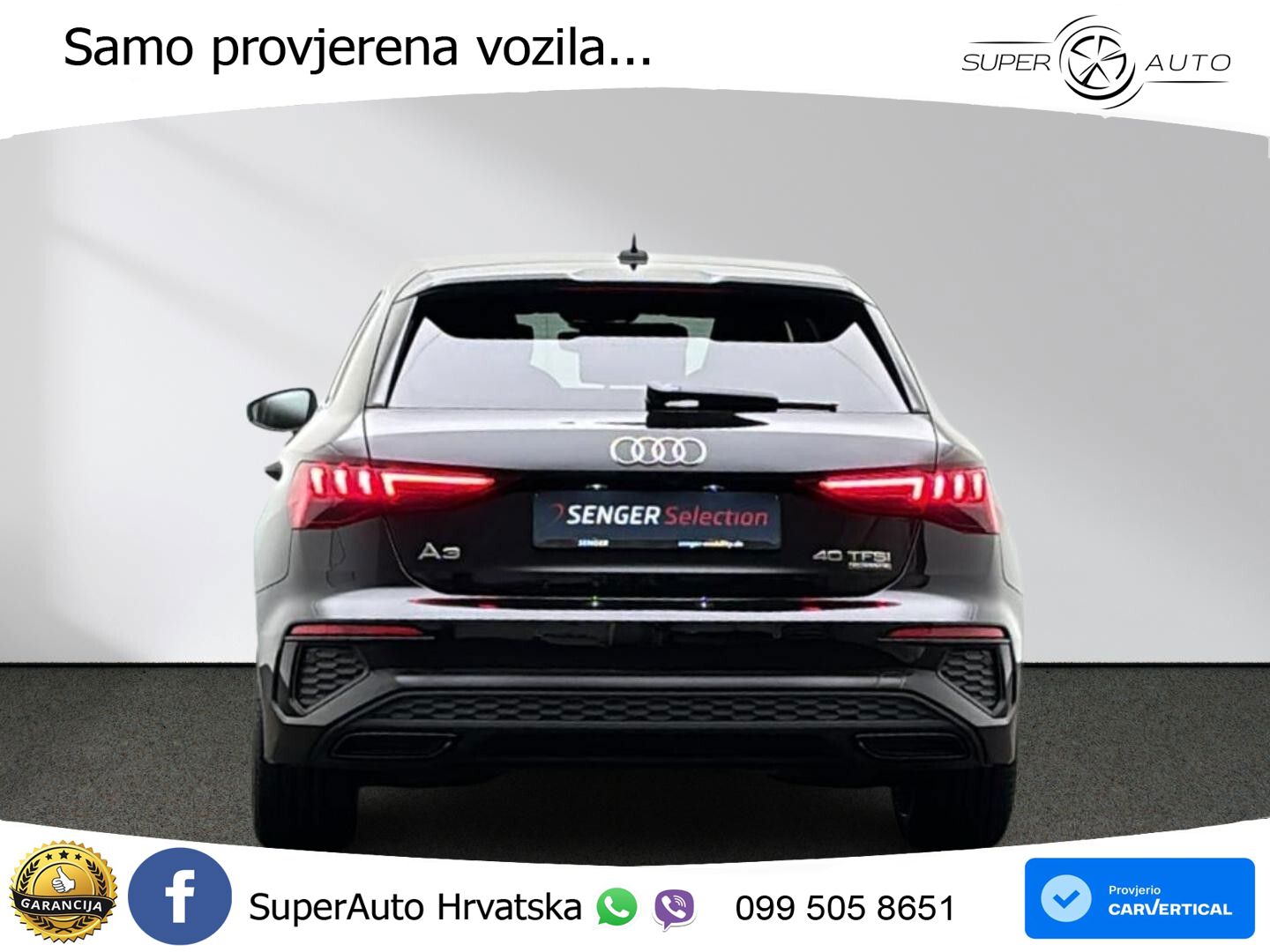 Audi A3 40 TFSI (190 KS) quattro S tronic S line LED+GR SJED+ACC