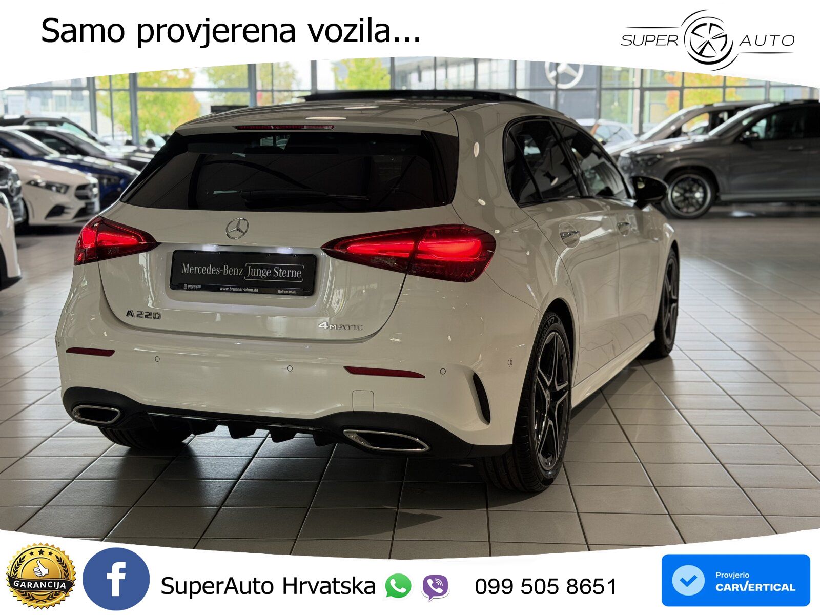Mercedes-Benz A 220 4MATIC 8G-DCT AMG ACC+HEAD+GR SJED+360+PANO