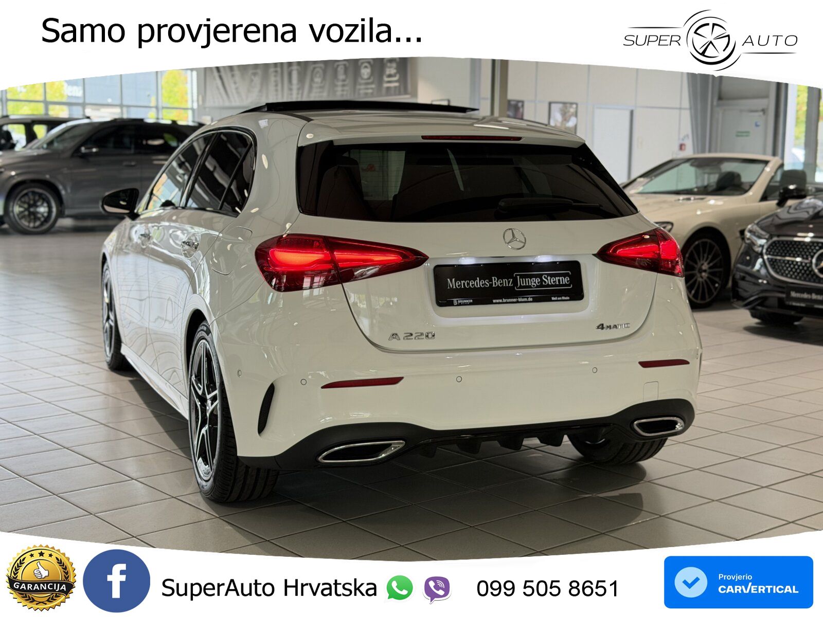 Mercedes-Benz A 220 4MATIC 8G-DCT AMG ACC+HEAD+GR SJED+360+PANO