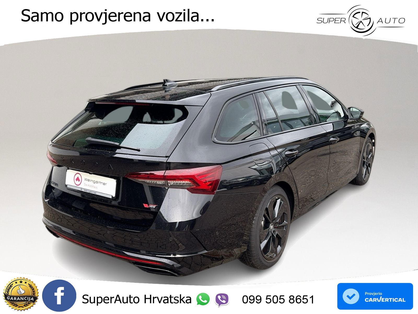 Škoda Octavia Combi RS 2.0 TSI (265 KS) DSG LED+GR SJED+ACC