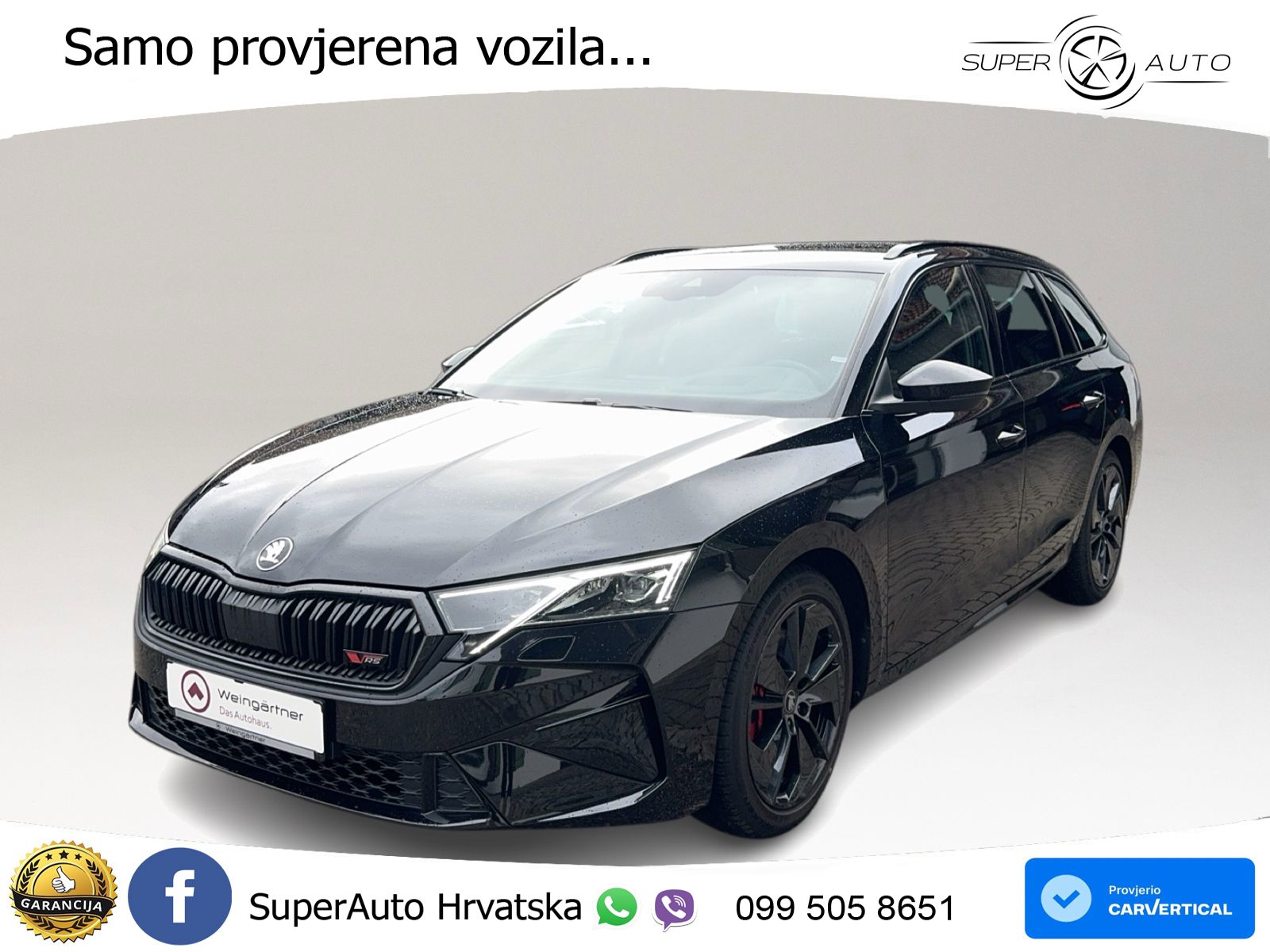 Škoda Octavia Combi RS 2.0 TSI (265 KS) DSG LED+GR SJED+ACC