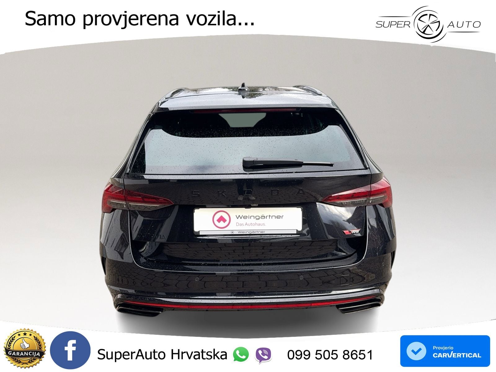 Škoda Octavia Combi RS 2.0 TSI (265 KS) DSG LED+GR SJED+ACC
