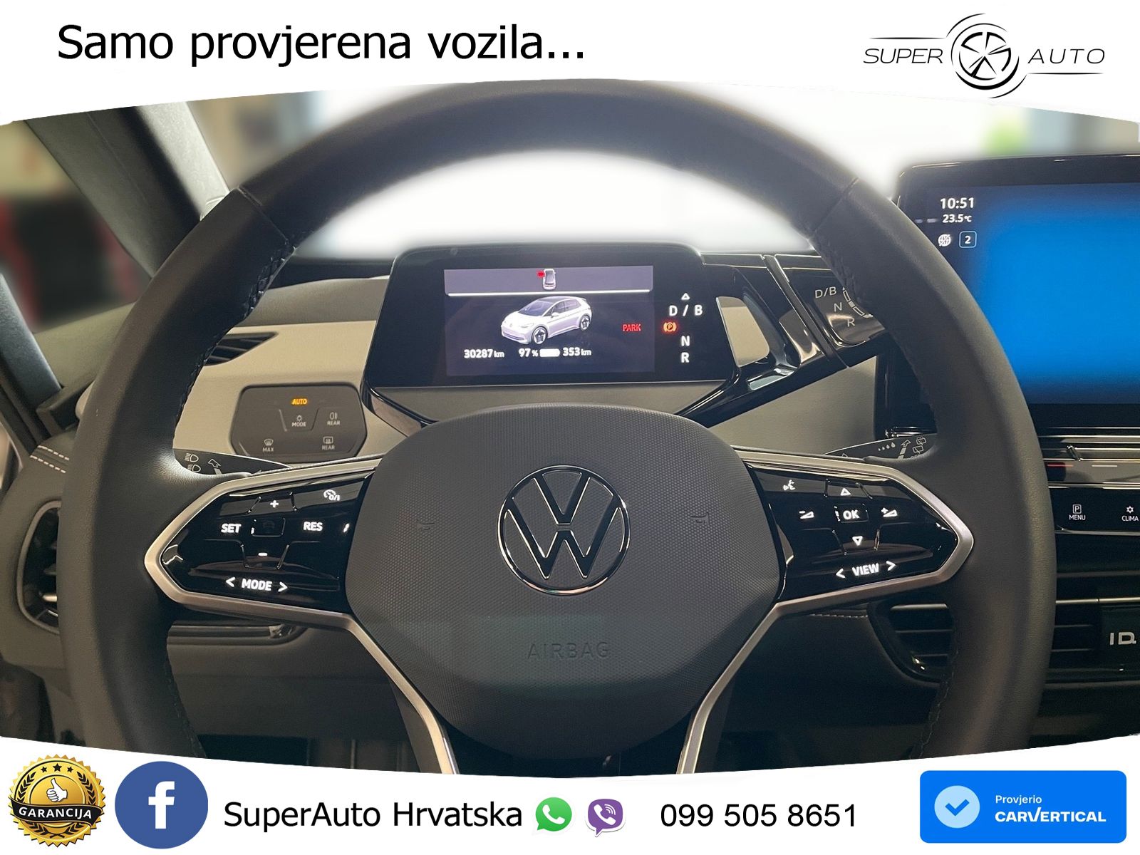 Volkswagen ID.3 Pro 62 kWh (204 KS) LED+GR SJED+ACC