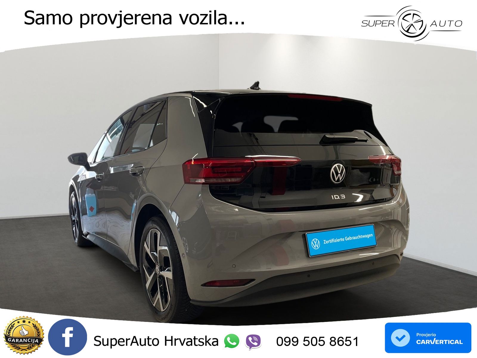 Volkswagen ID.3 Pro 62 kWh (204 KS) LED+GR SJED+ACC