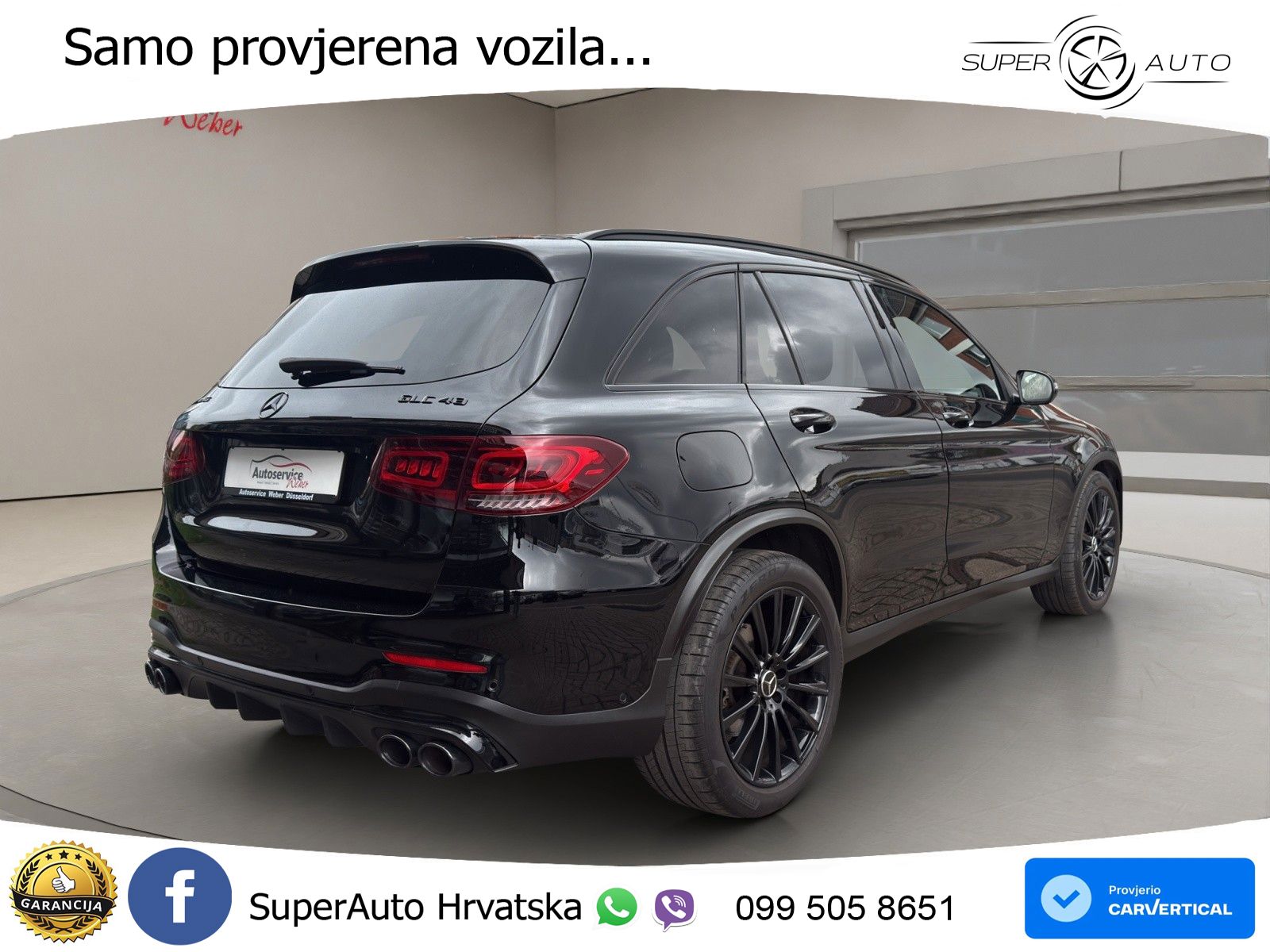 Mercedes AMG GLC 43 V6 (390 KS) 4MATIC TCT ZRAČNI+ACC+GR SJED+360+PANO
