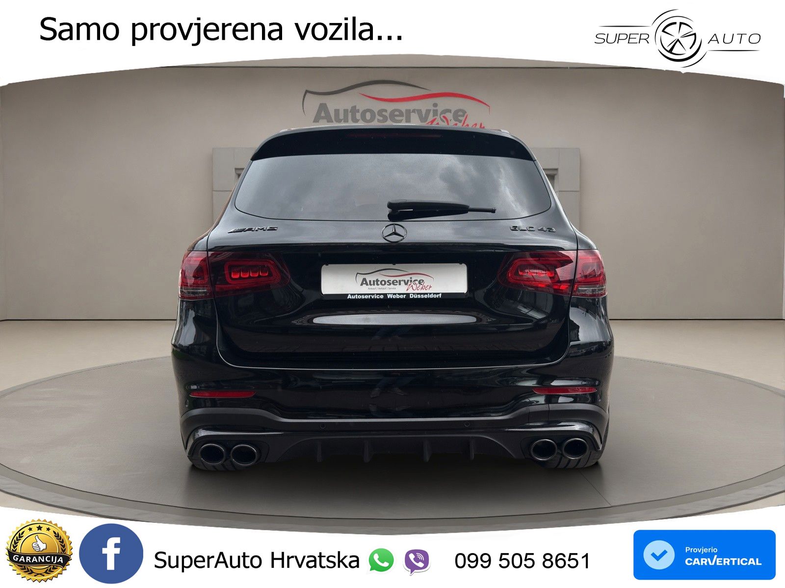 Mercedes AMG GLC 43 V6 (390 KS) 4MATIC TCT ZRAČNI+ACC+GR SJED+360+PANO