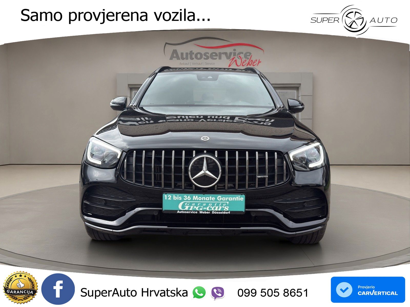 Mercedes AMG GLC 43 V6 (390 KS) 4MATIC TCT ZRAČNI+ACC+GR SJED+360+PANO