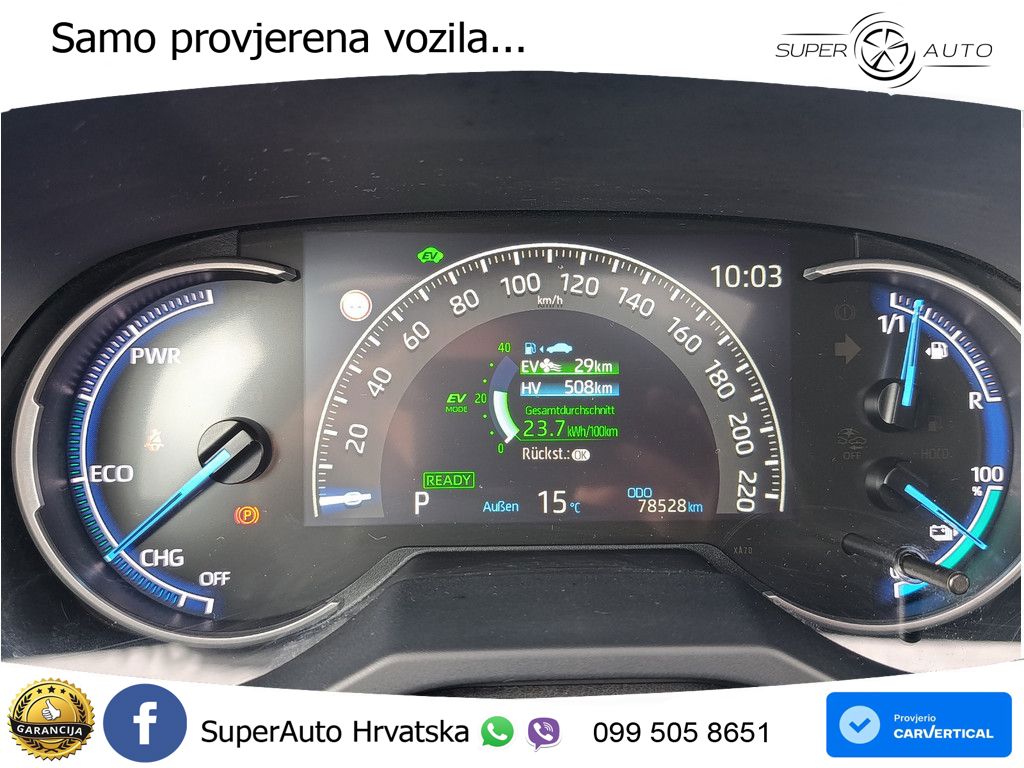 Toyota RAV4 2.5 D-4S (306 KS) Hybrid AWD-i e-CVT LED+GR SJED+ACC