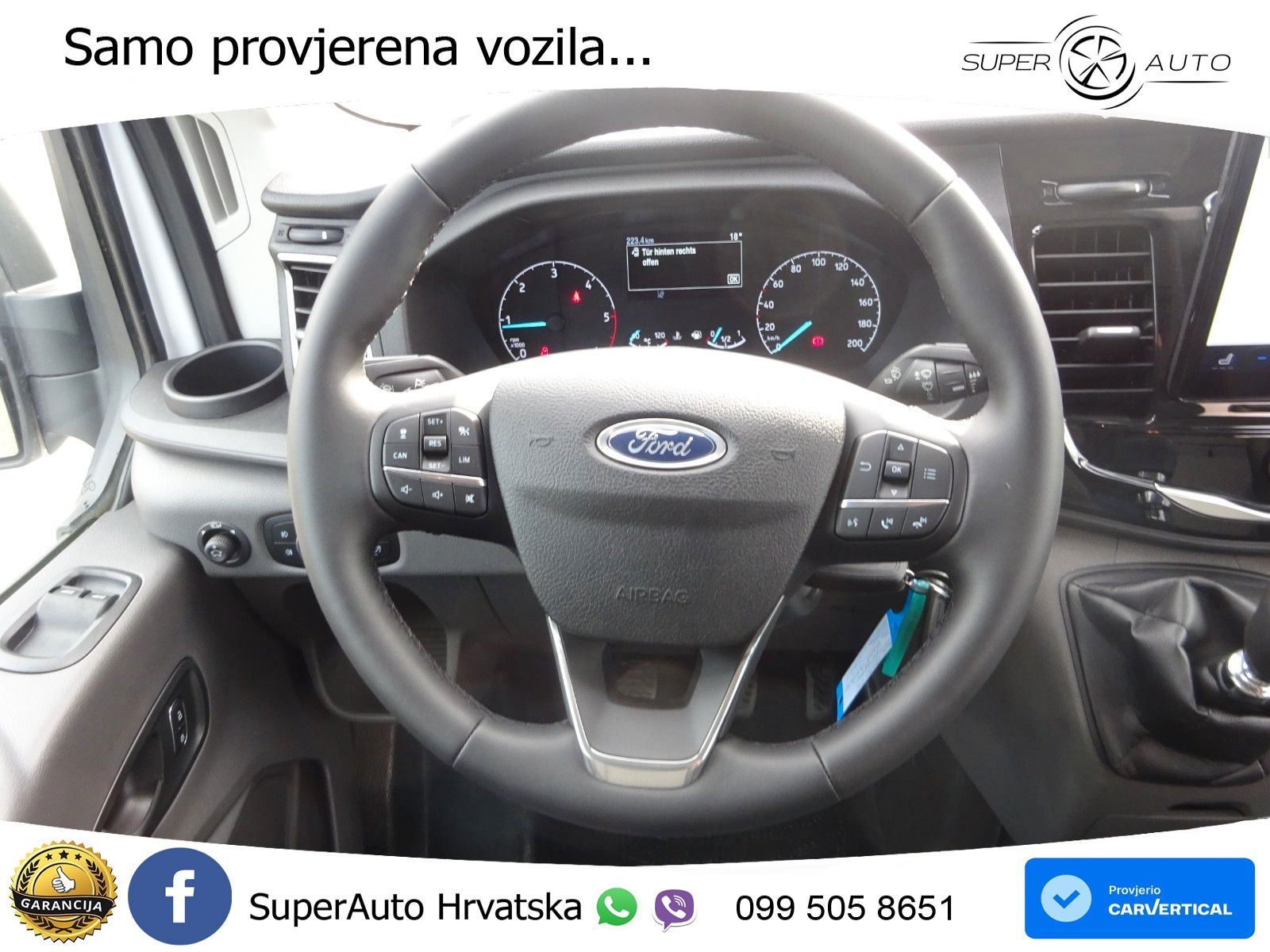 Ford Transit 350L4H3 DoKa SYNC4 WiPa ACC Kam TWA 131 KS