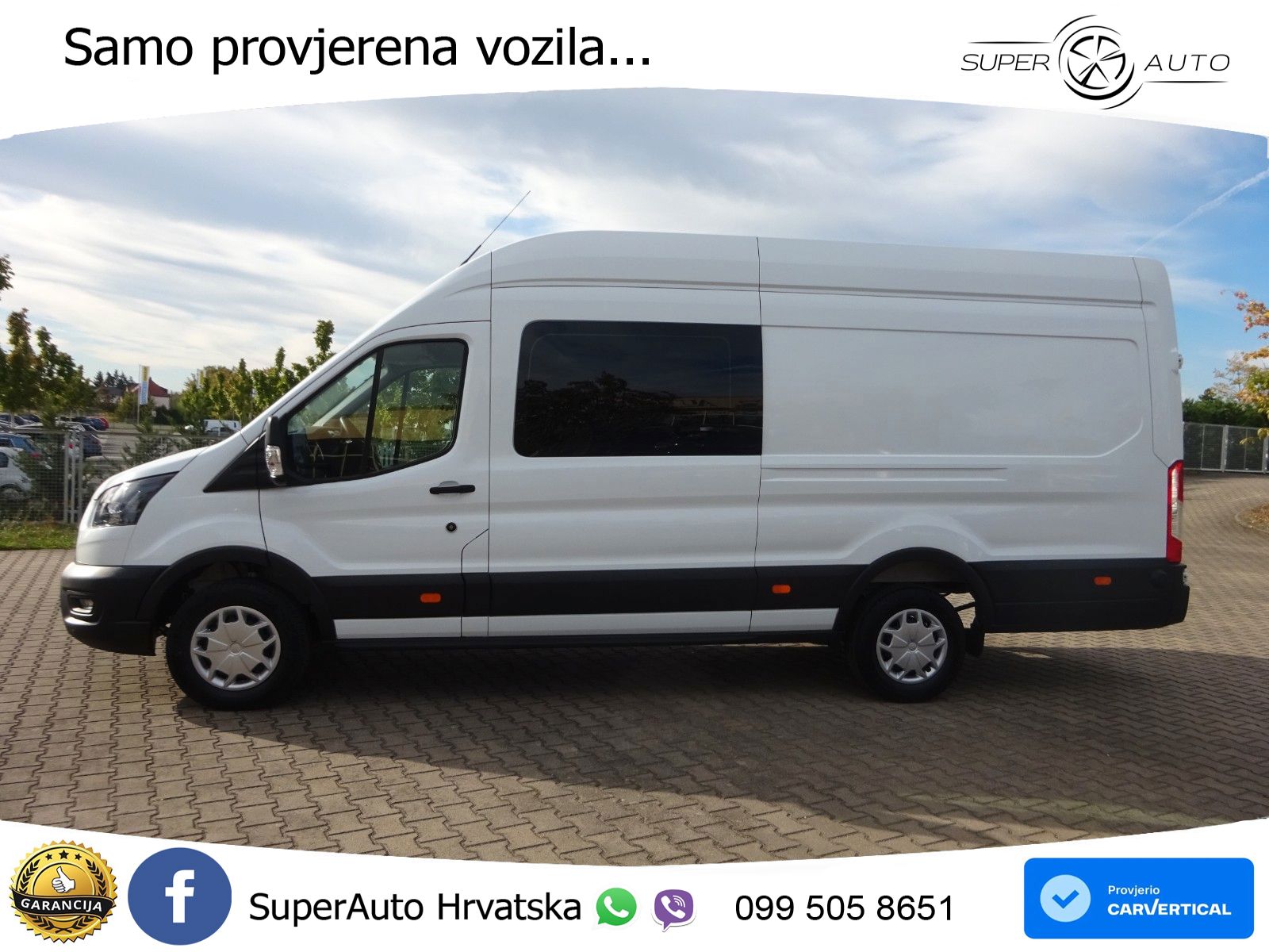 Ford Transit 350L4H3 DoKa SYNC4 WiPa ACC Kam TWA 131 KS