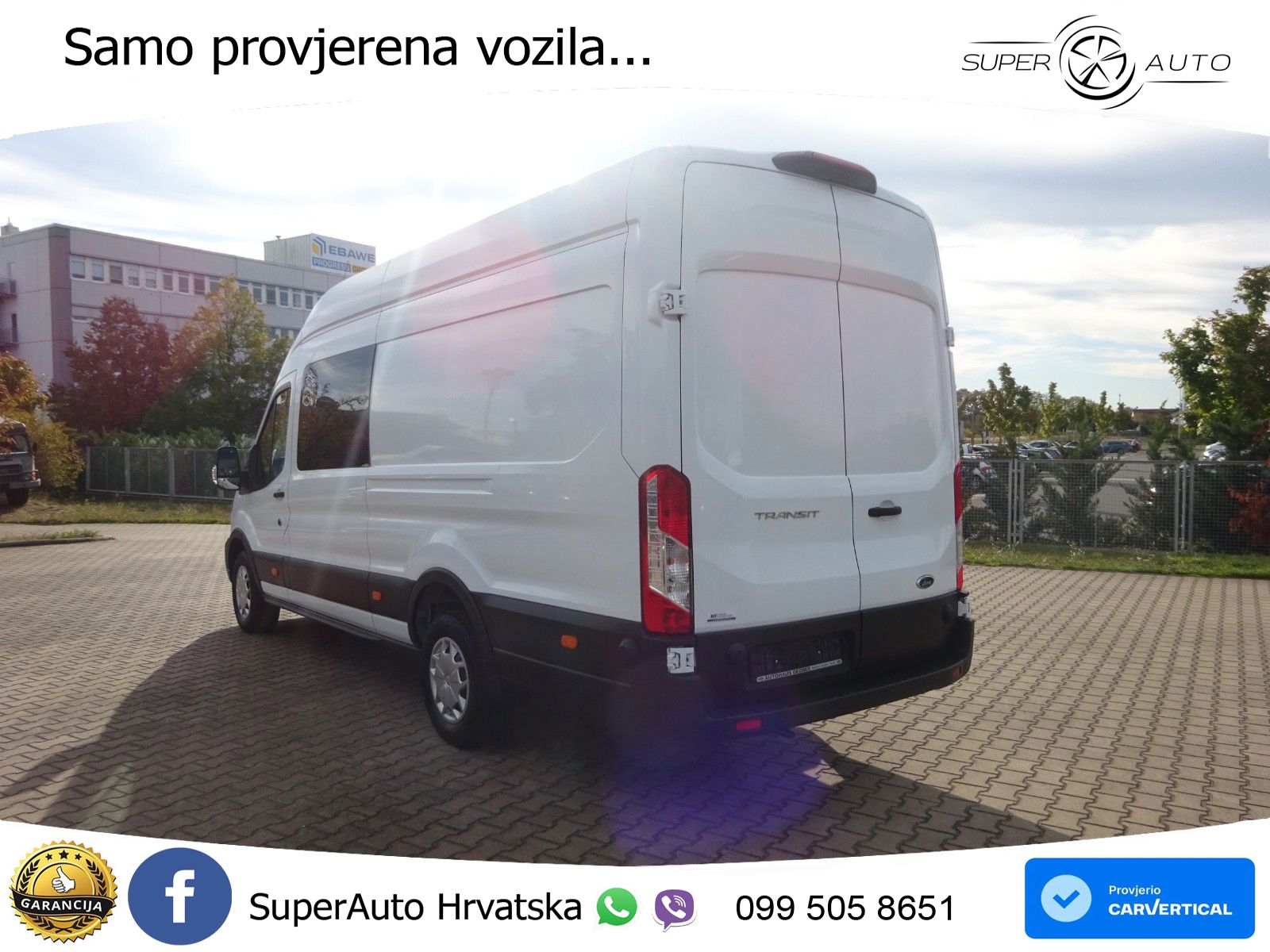 Ford Transit 350L4H3 DoKa SYNC4 WiPa ACC Kam TWA 131 KS