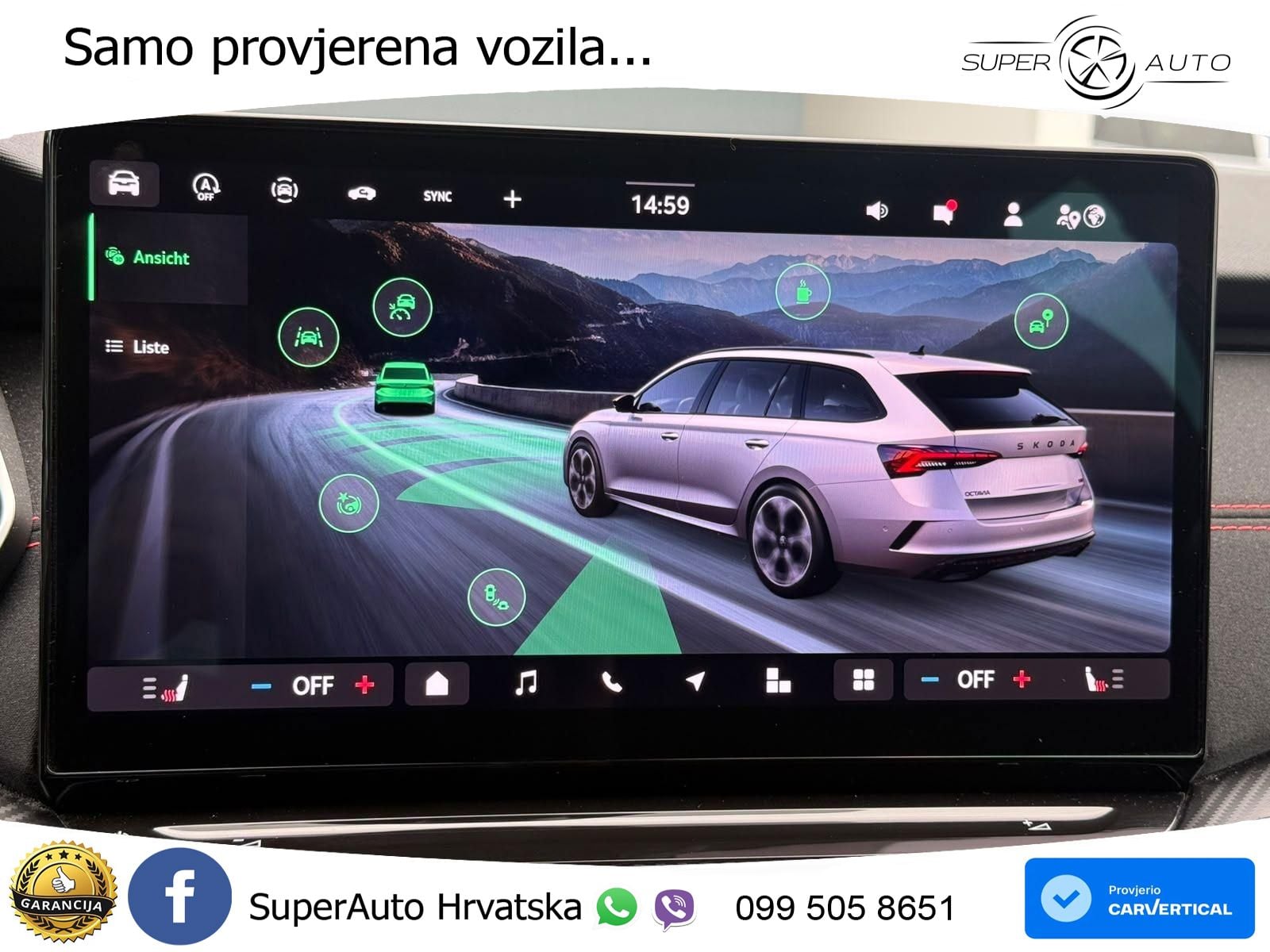 Škoda Octavia Combi RS 2.0 TSI (265 KS) DSG MATRIX+GR SJED+KAM