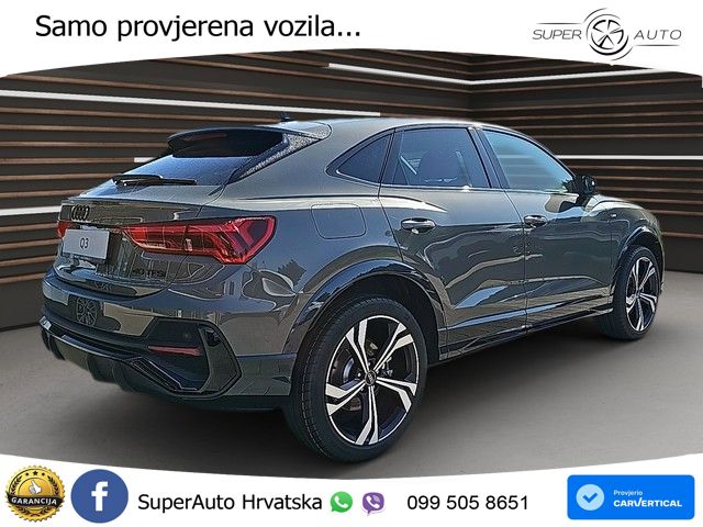 Audi Q3 Sportback 40 TFSI (190 KS) quattro S tronic S line MATRIX+GR SJED+KAM