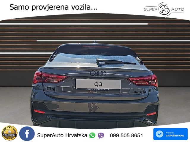 Audi Q3 Sportback 40 TFSI (190 KS) quattro S tronic S line MATRIX+GR SJED+KAM