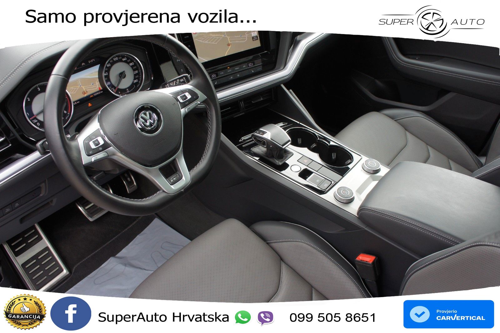 Volkswagen Touareg 3.0 V6 TDI (231 KS) 4MOTION Tiptronic R-Line ZRAČNI+ACC+GR SJED+KAM+PANO