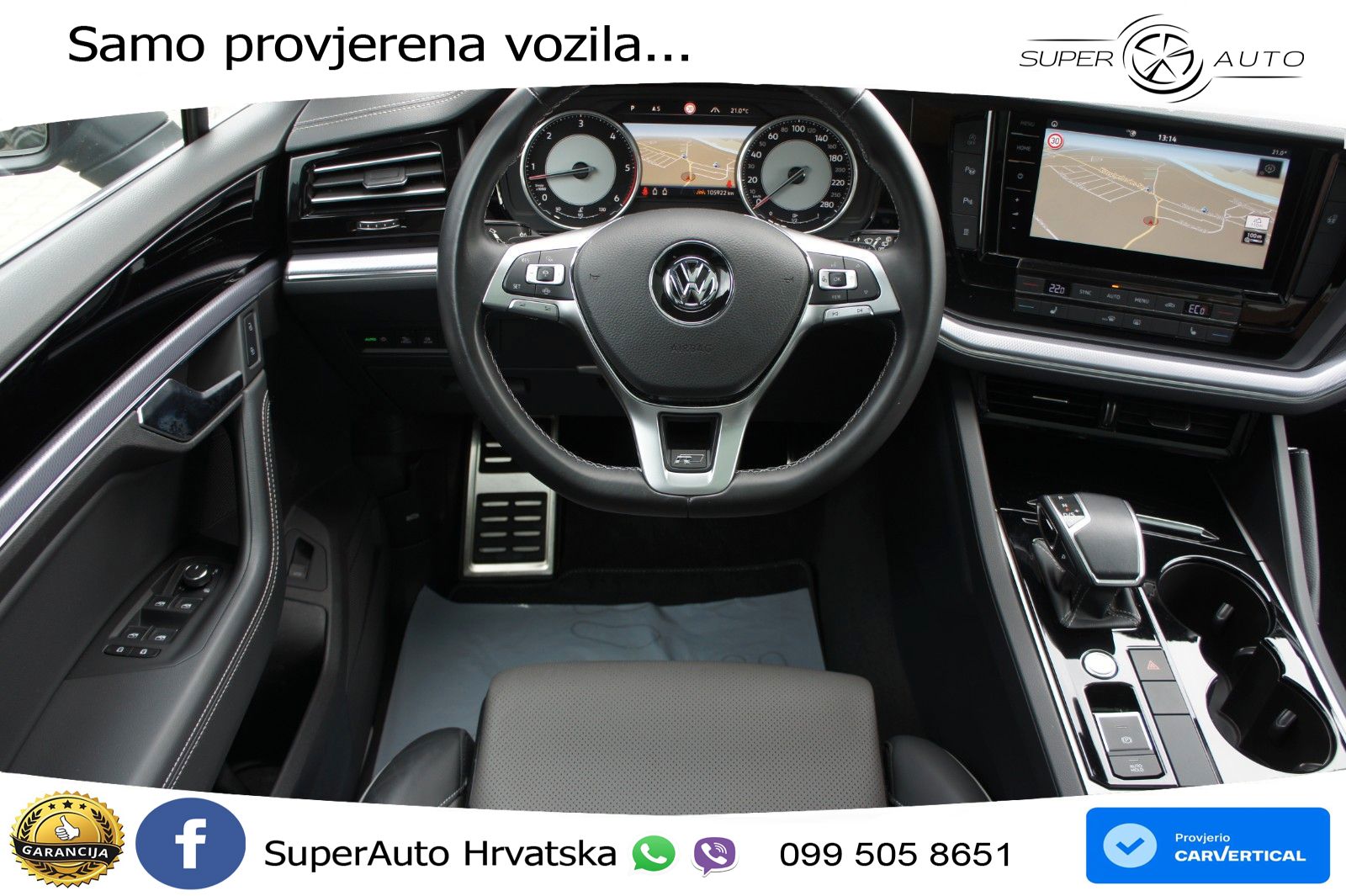 Volkswagen Touareg 3.0 V6 TDI (231 KS) 4MOTION Tiptronic R-Line ZRAČNI+ACC+GR SJED+KAM+PANO