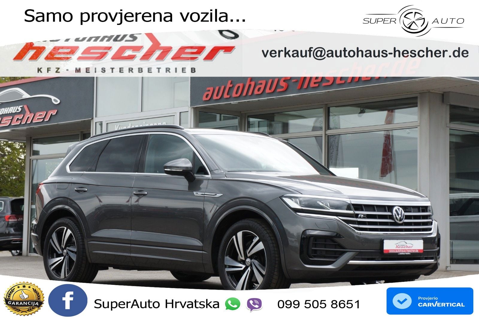 Volkswagen Touareg 3.0 V6 TDI (231 KS) 4MOTION Tiptronic R-Line ZRAČNI+ACC+GR SJED+KAM+PANO