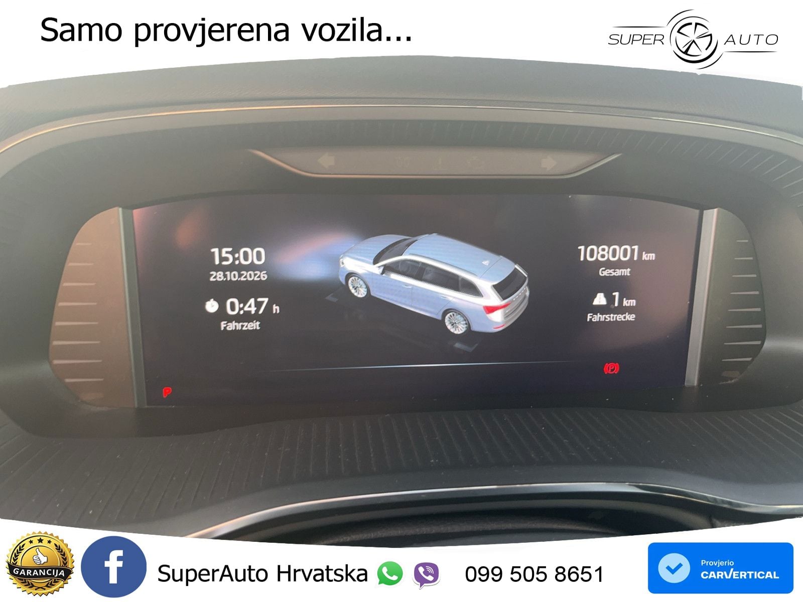 Škoda Octavia Combi 2.0 TDI (150 KS) DSG LED+GR SJED+ACC