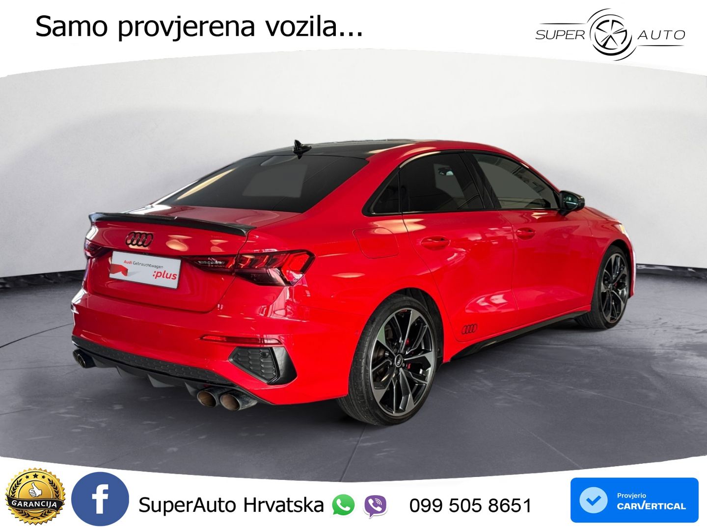 Audi S3 Limuzina 2.0 TFSI (310 KS) quattro S tronic MATRIX+GR SJED+KAM