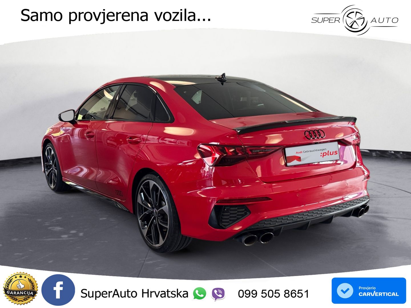 Audi S3 Limuzina 2.0 TFSI (310 KS) quattro S tronic MATRIX+GR SJED+KAM